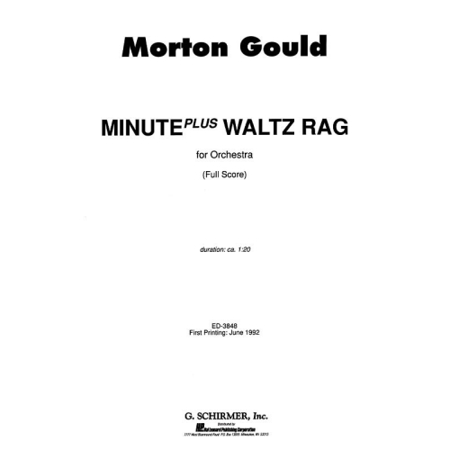 Minute Plus Waltz Rag Full...