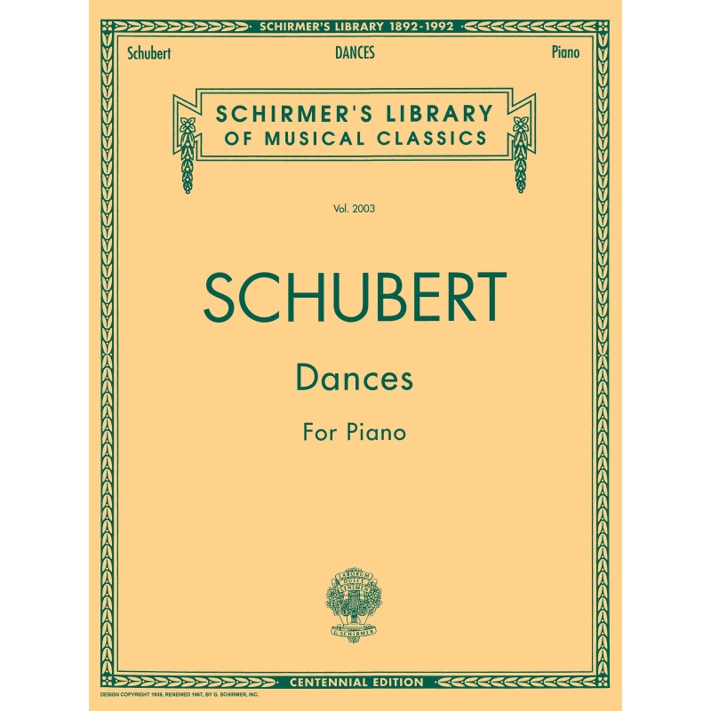 Schubert, Franz - Dances For Piano