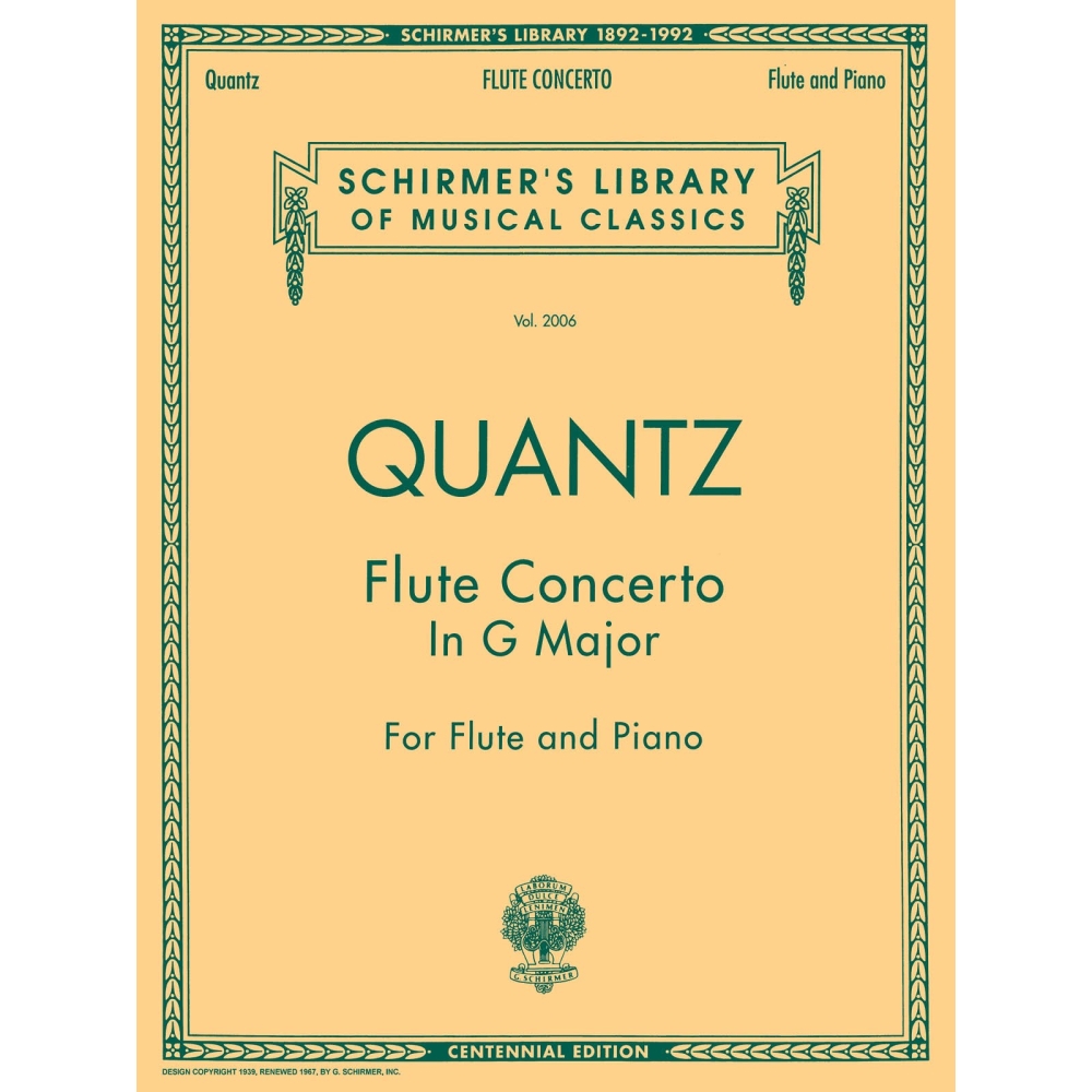 Quantz, Johann Joachim - Flute Concerto in G Major