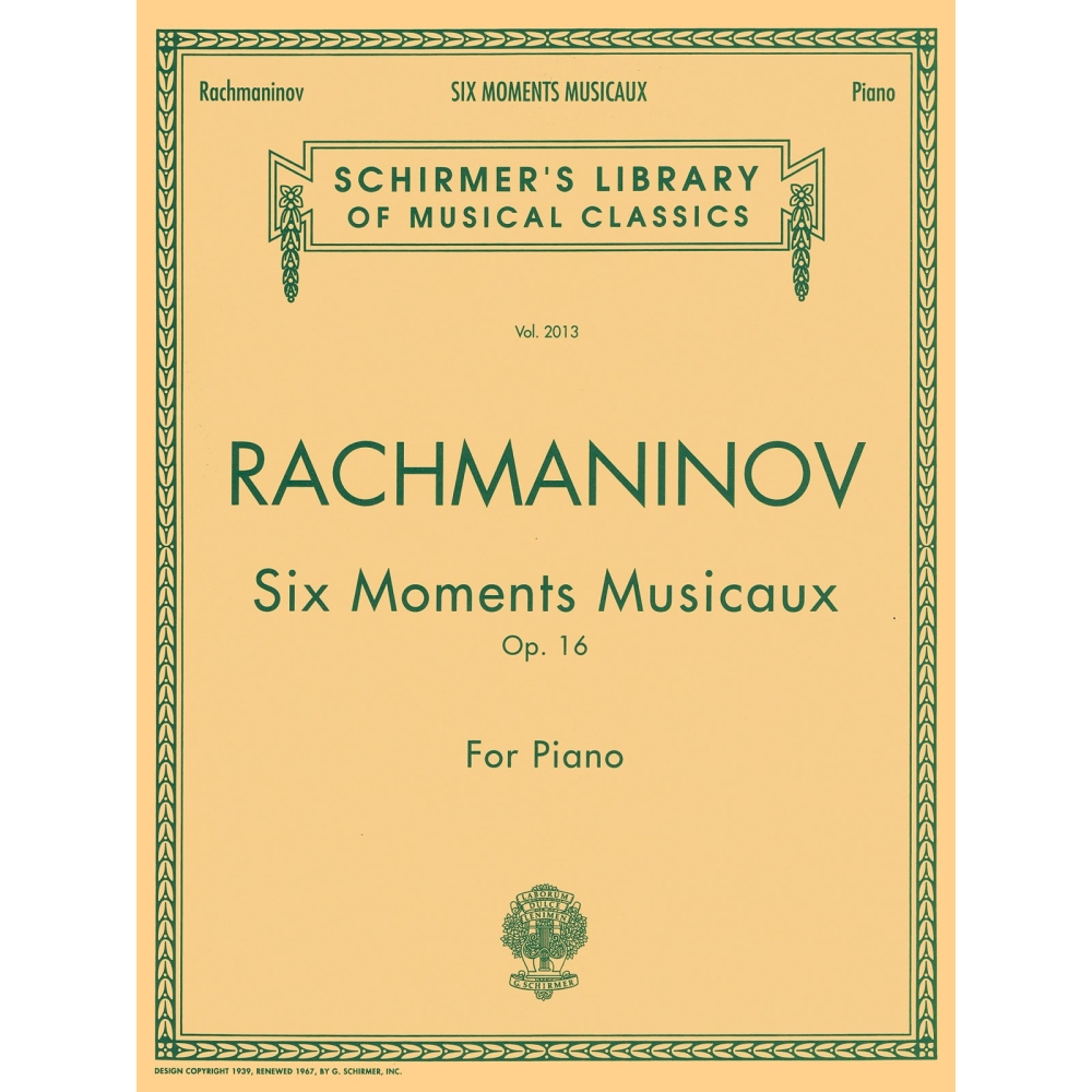 Rachmaninov, Sergei - 6 Moments Musicaux, Op. 16