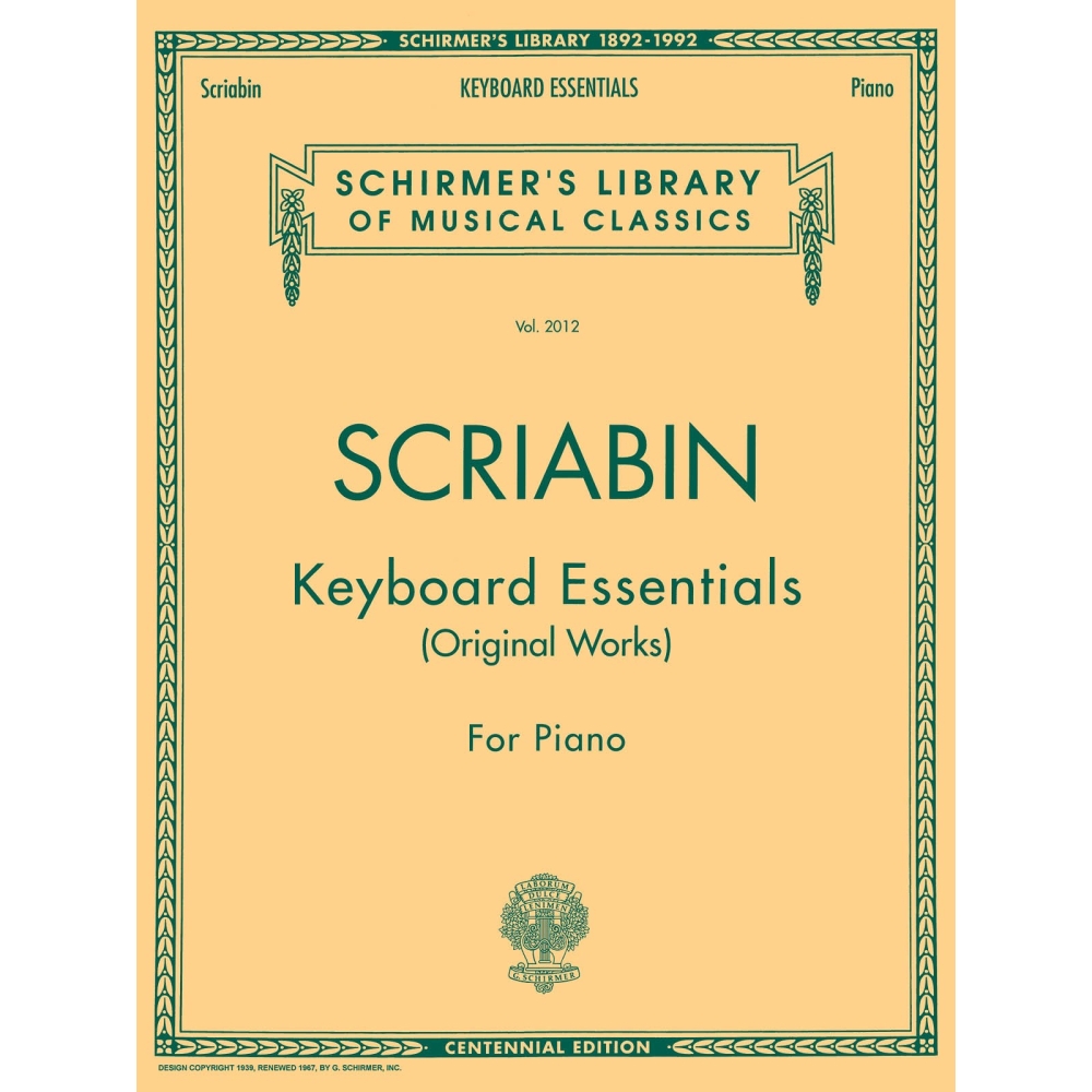 Scriabin, Alexander - Keyboard Essentials - A Collection of Easier Works