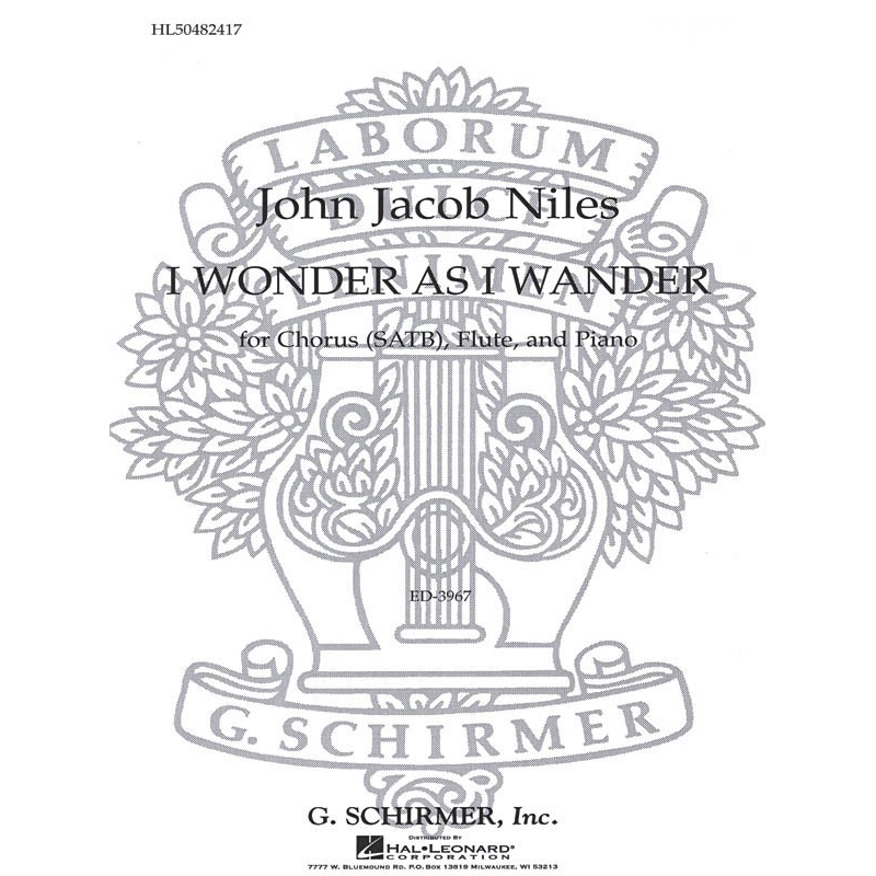 Niles, John Jacob - I Wonder As I Wander