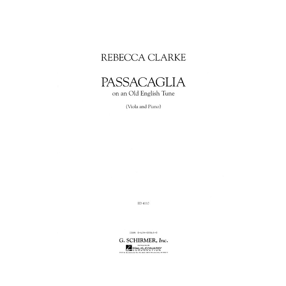Clarke, Rebecca - Passacaglia