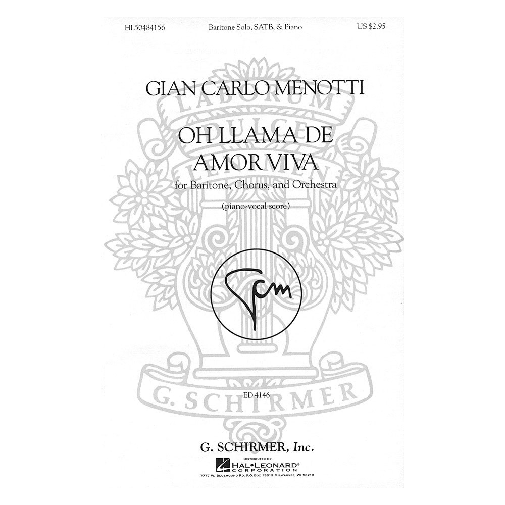 Menotti, Gian Carlo - Oh llama de amor viva