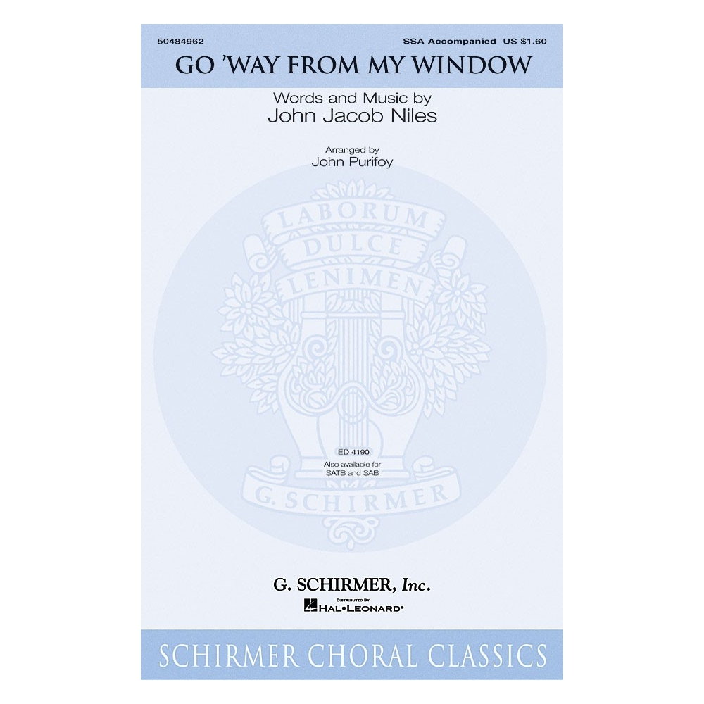 Niles, John Jacob - Go Way from My Window