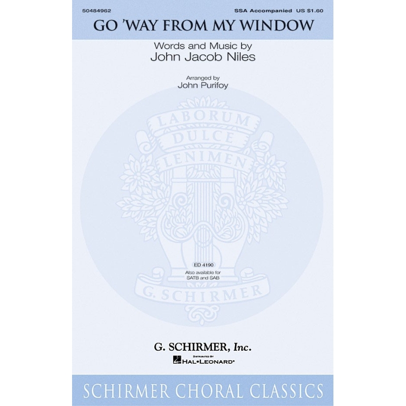 Niles, John Jacob - Go Way from My Window