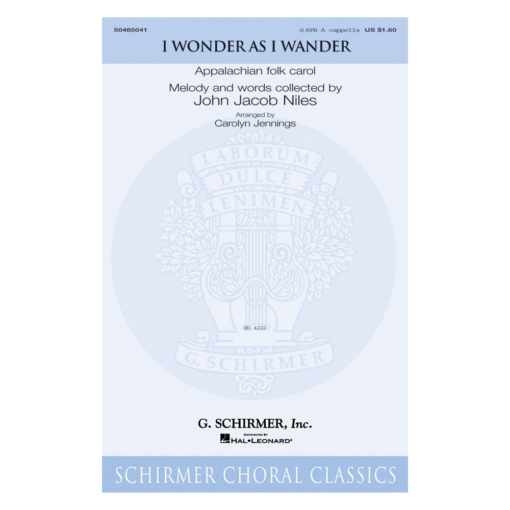 Niles, John Jacob - I Wonder As I Wander