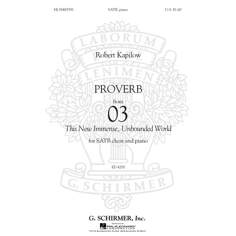 Kapilow, Robert - Proverb