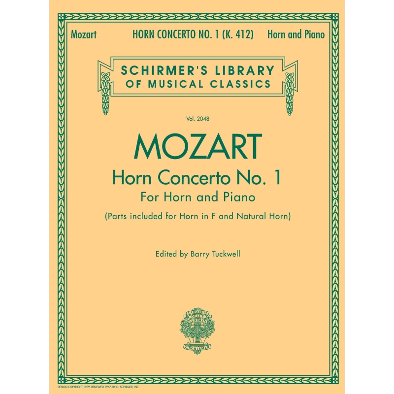 Mozart, Wolfgang Amadeus - Horn Concerto No.1