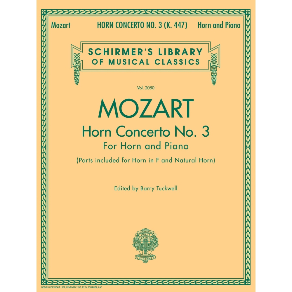 Mozart, Wolfgang Amadeus - Horn Concerto No.3