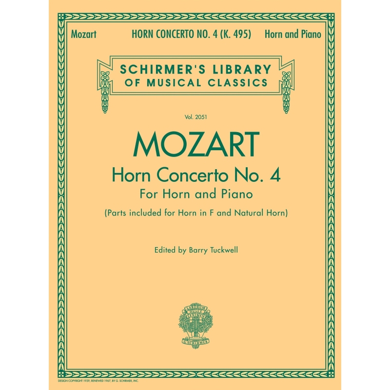 Mozart, Wolfgang Amadeus - Horn Concerto No.4