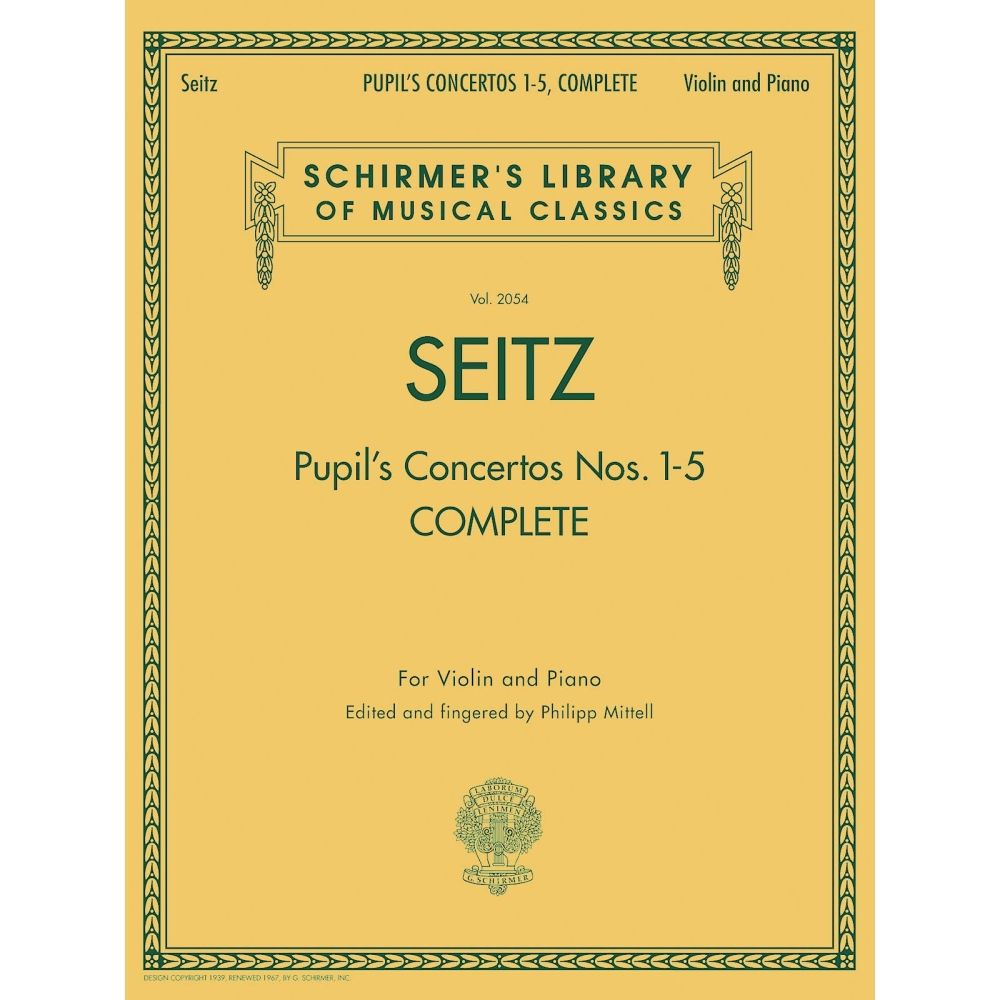 Seitz, Friedrich - Pupil's Concertos, Complete