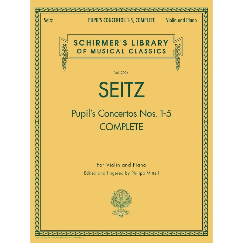 Seitz, Friedrich - Pupil's Concertos, Complete
