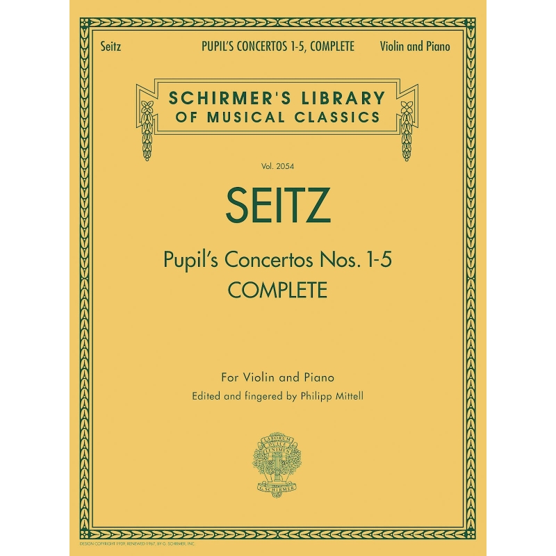 Friedrich Seitz - Pupil's Concertos, Complete