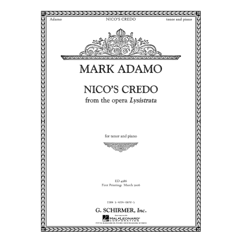 Adamo, Mark - Nico's Credo...