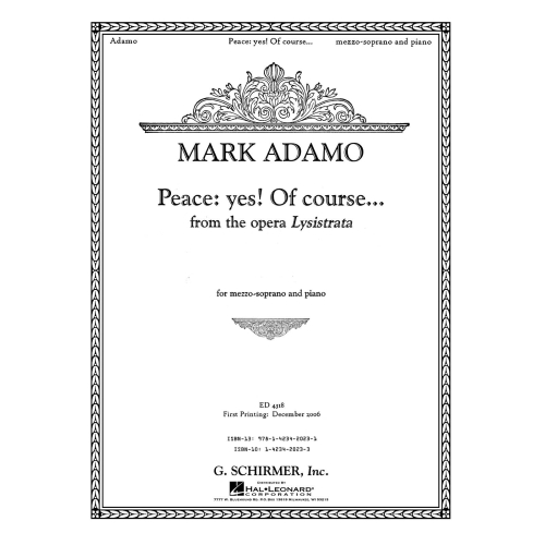 Adamo, Mark - Peace: Yes!...