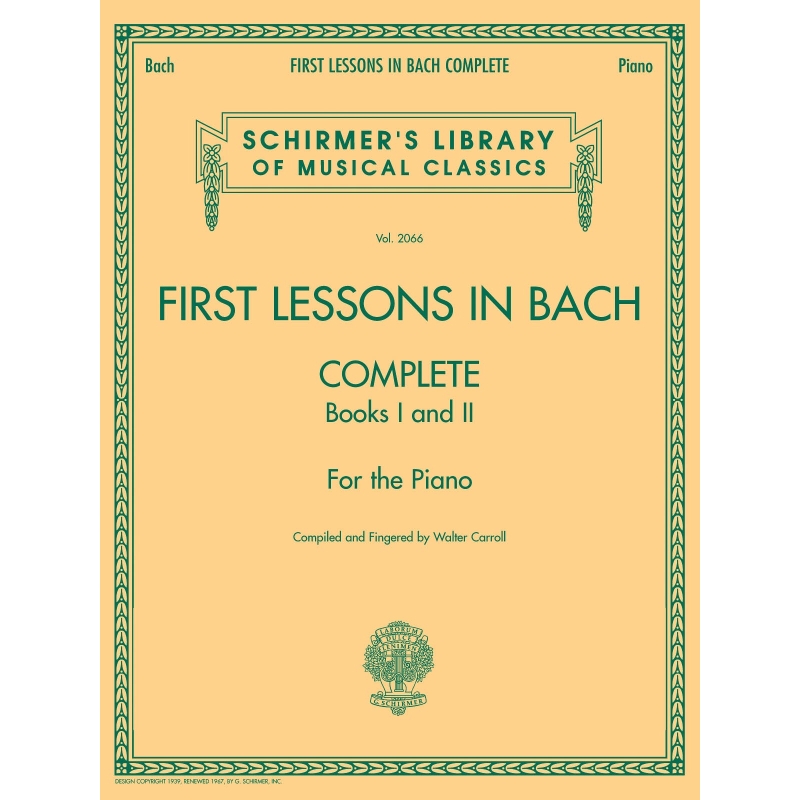 First Lessons In Bach 1 & 2 Complete