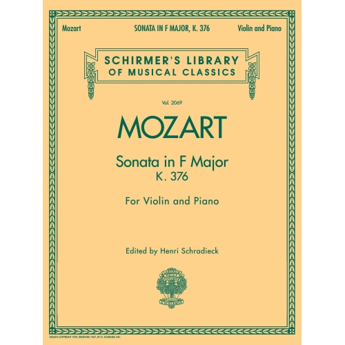 Mozart, W.A - Sonata in F Major, K376