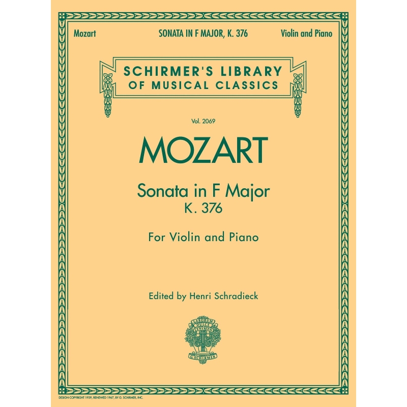 Mozart, Wolfgang Amadeus - Sonata in F Major, K376
