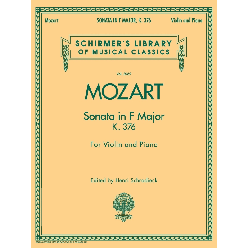 Mozart, W.A - Sonata in F Major, K376