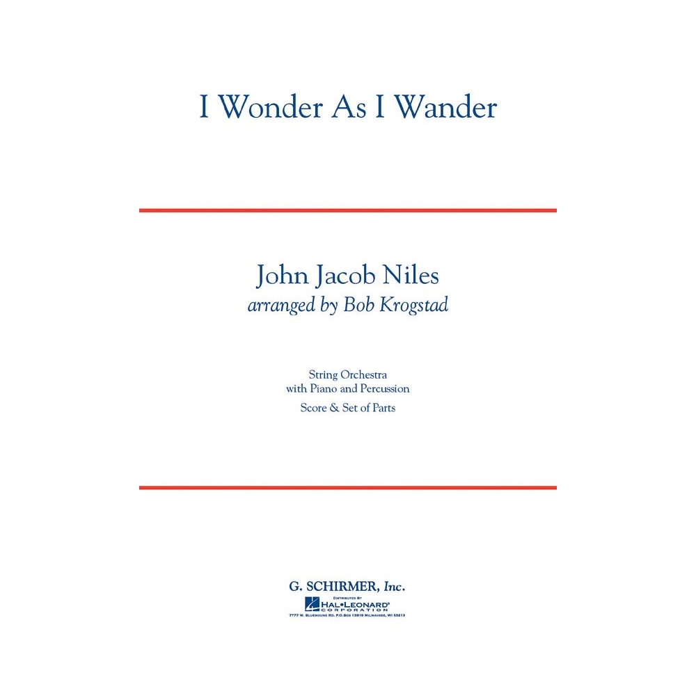 Niles, John Jacob - I Wonder As I Wander