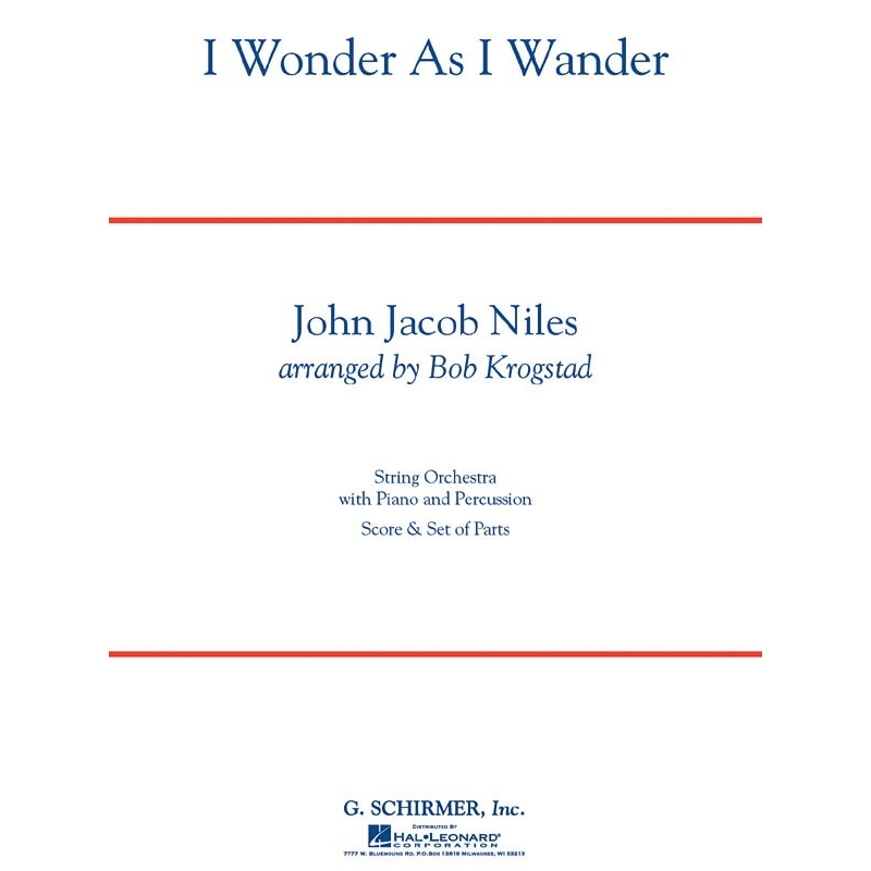 Niles, John Jacob - I Wonder As I Wander