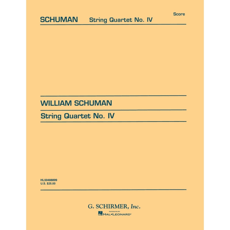 Schuman, William - String Quartet No. 4