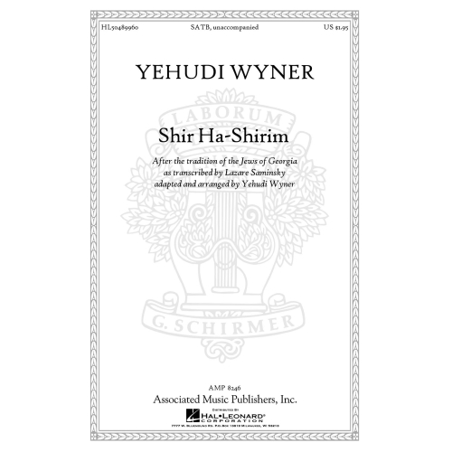 Wyner, Yehudi - Shir Ha-Shirim