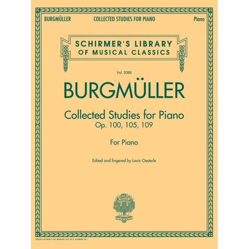 Burgmüller, Friedrich - Collected Studies Op. 100 - Op. 105 - Op. 109