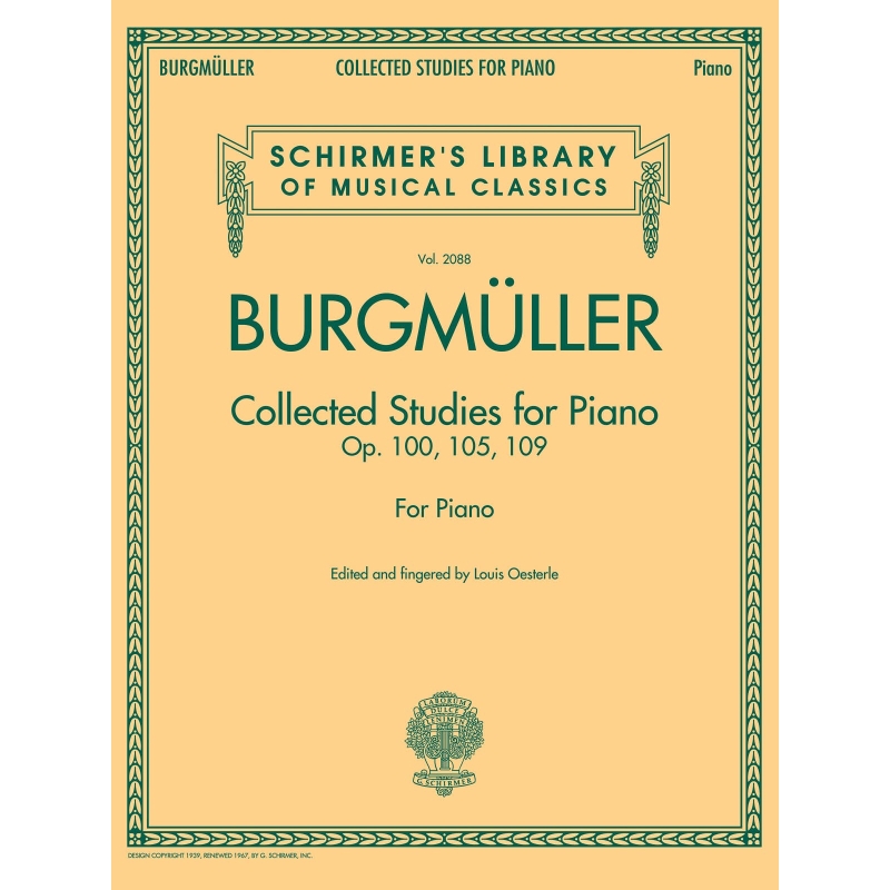 Burgmüller, Friedrich - Collected Studies Op. 100 - Op. 105 - Op. 109