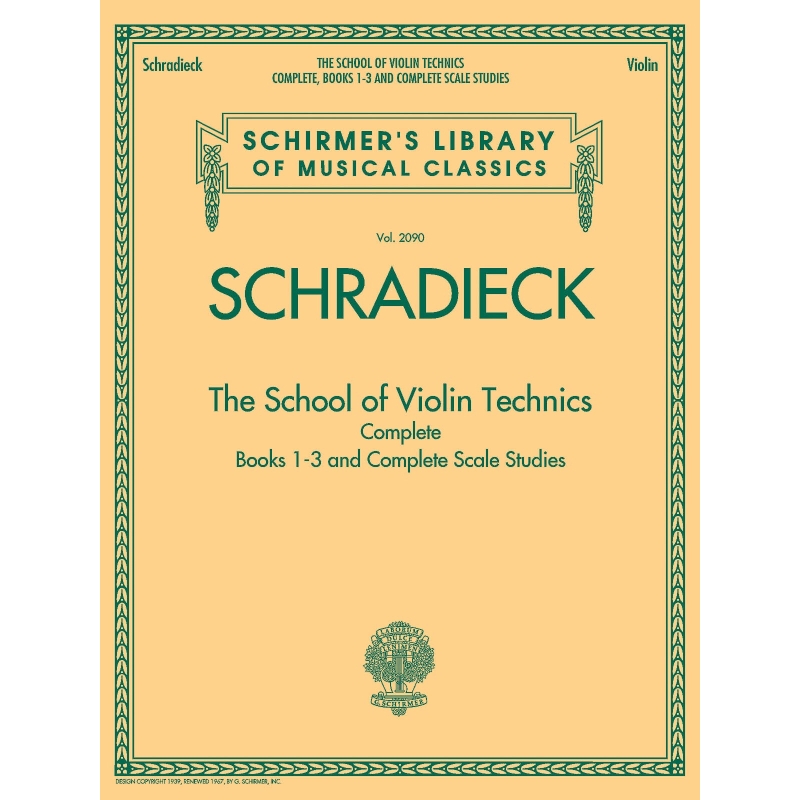 Schradieck, Henry - The School of Violin Technics Complete