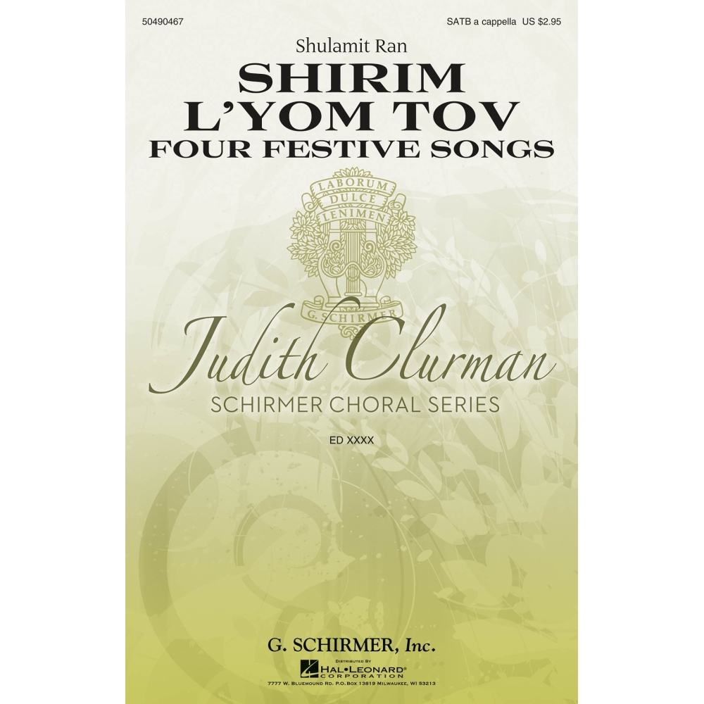 Ran, Shulamit - Shirim L'Yom Tov - Four Festive Songs