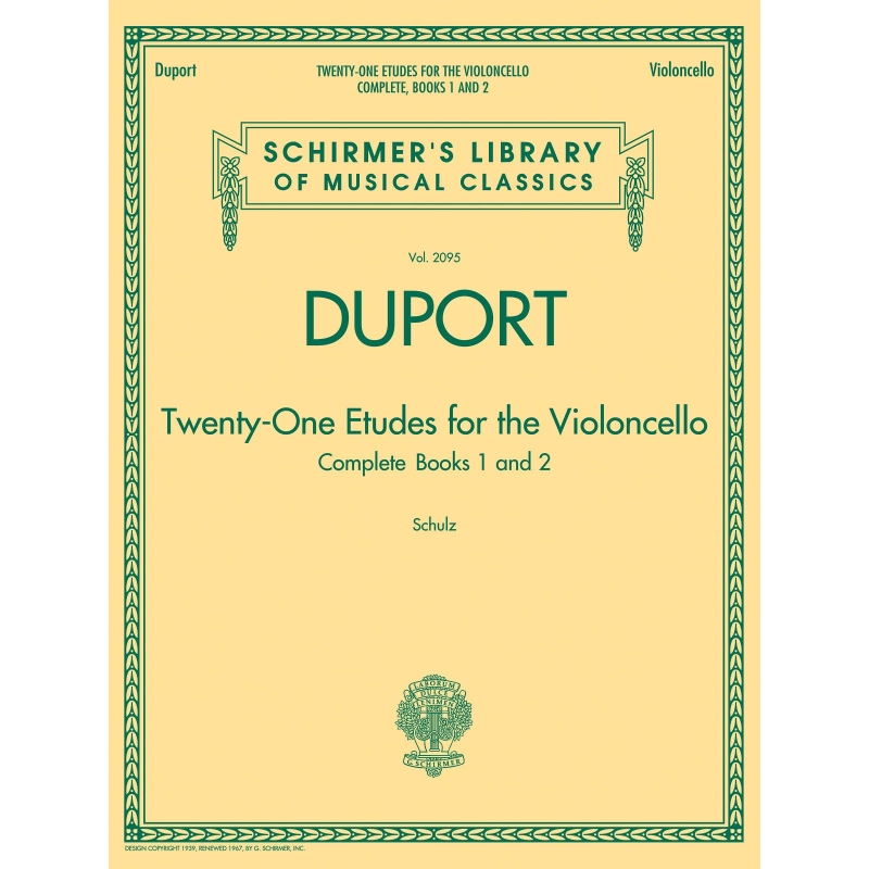Duport, Jean-Louis - 21 Etudes For Cello
