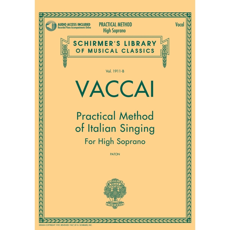 Vaccai: Practical Method of Italian Singing