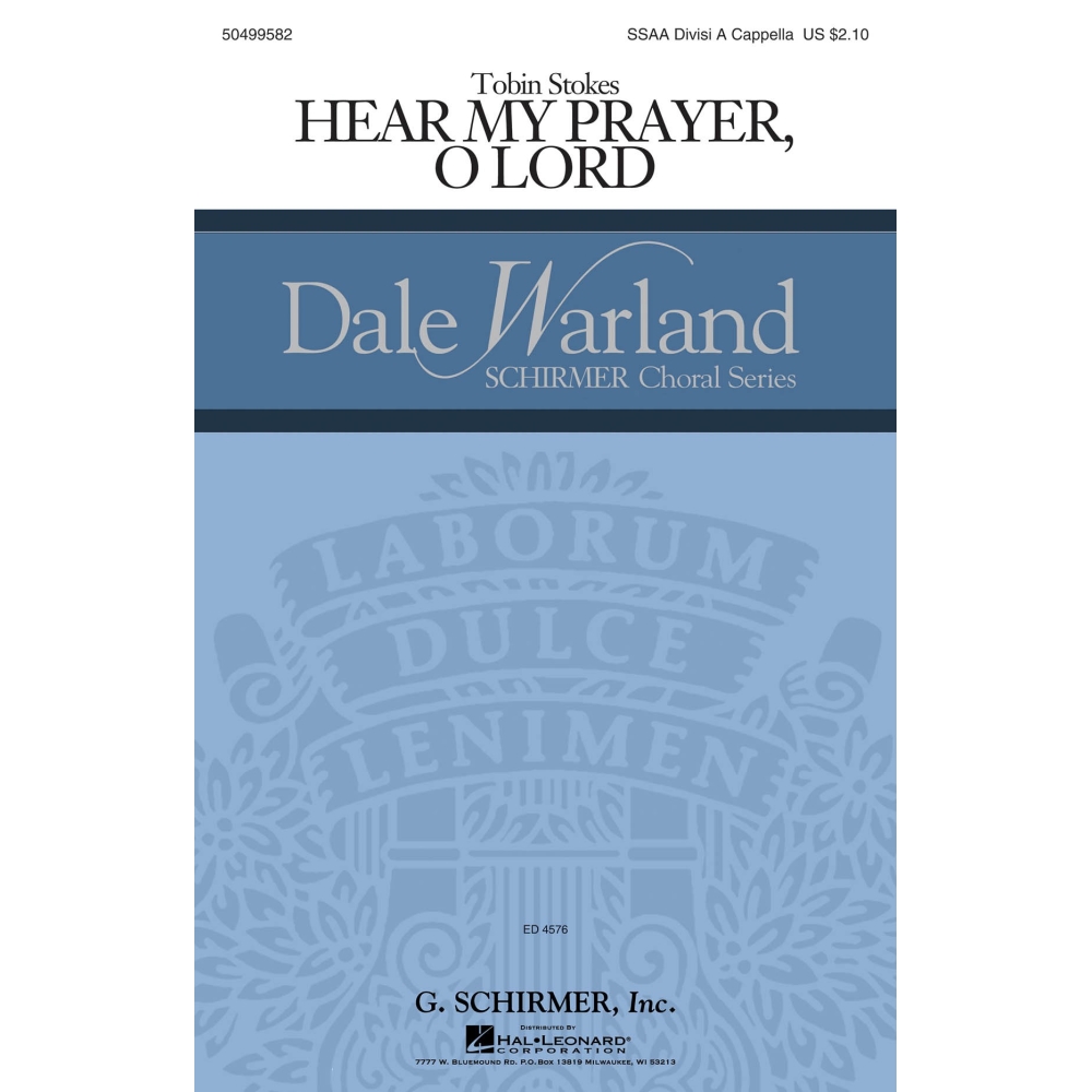 Stokes, Tobin - Hear My Prayer, Oh Lord