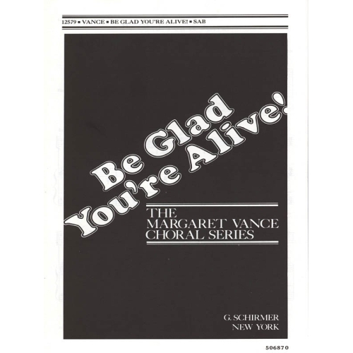 Vance, Margaret - Be Glad...