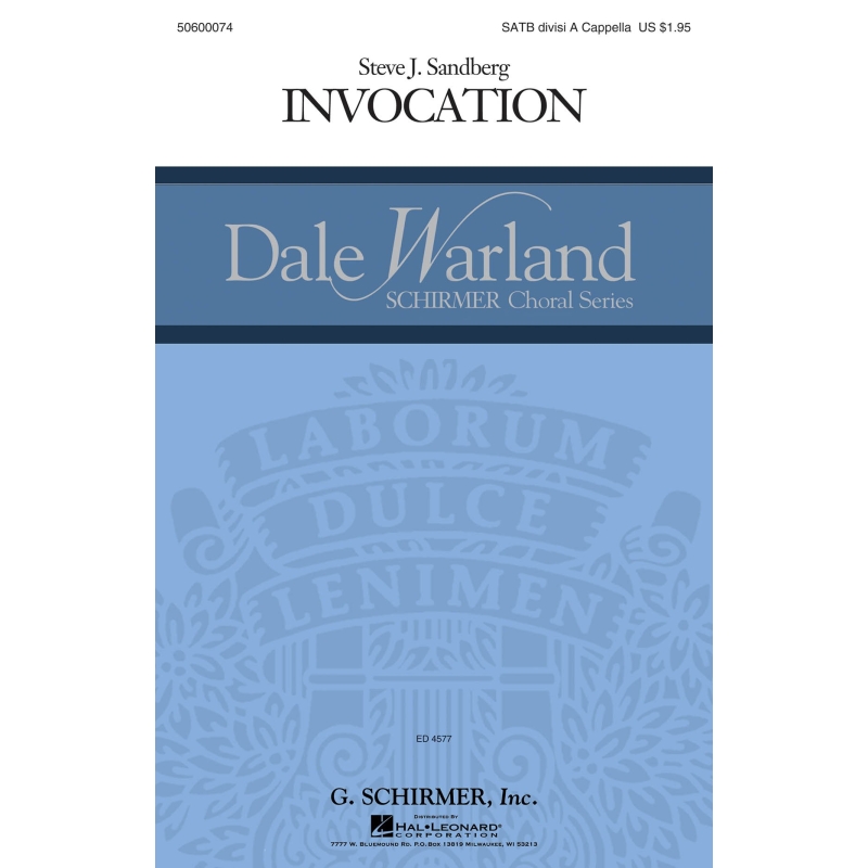 Sandberg, Steve J. - Invocation