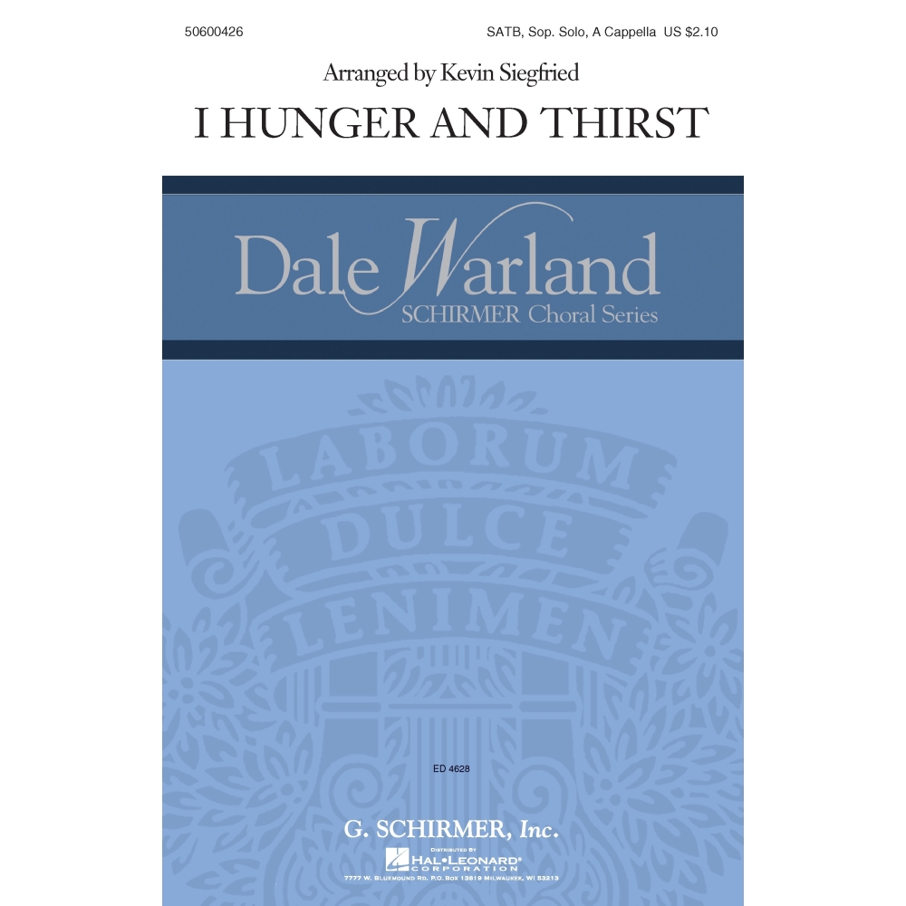 Siegfried, Kevin - I Hunger and Thirst