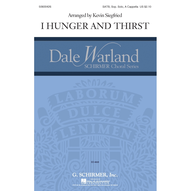 Siegfried, Kevin - I Hunger and Thirst