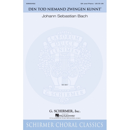 Bach, J.S - Den Tod Niemand...