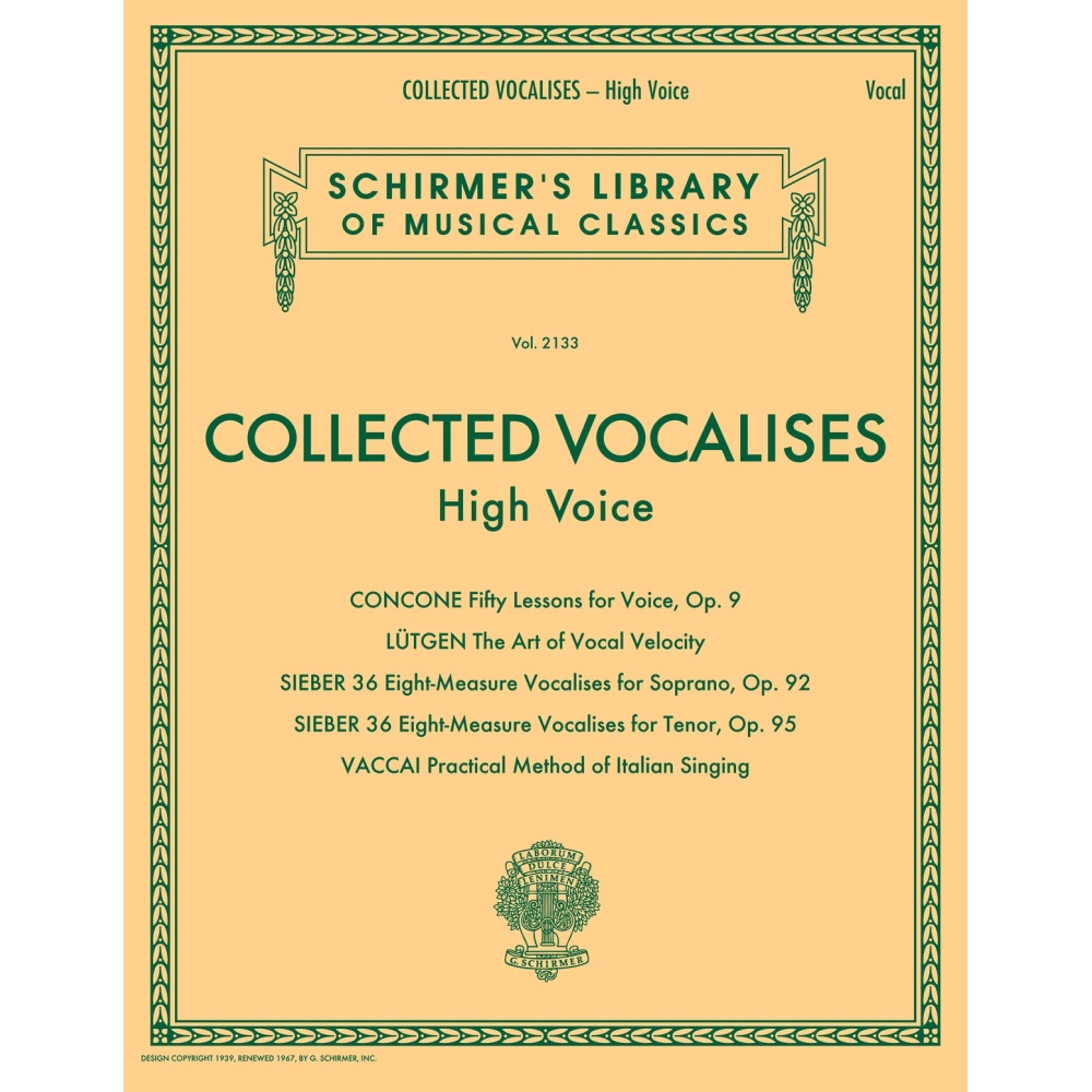 Collected Vocalises: High Voice