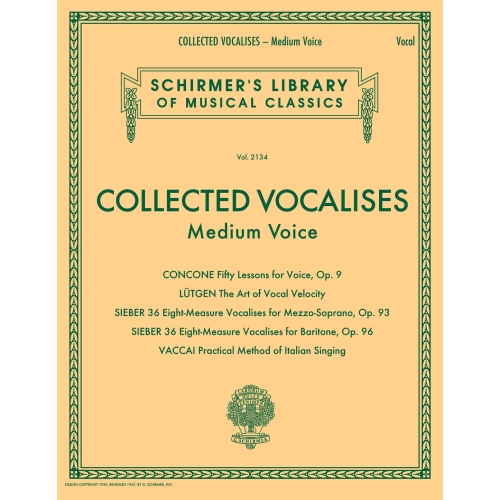 Collected Vocalises: Medium...