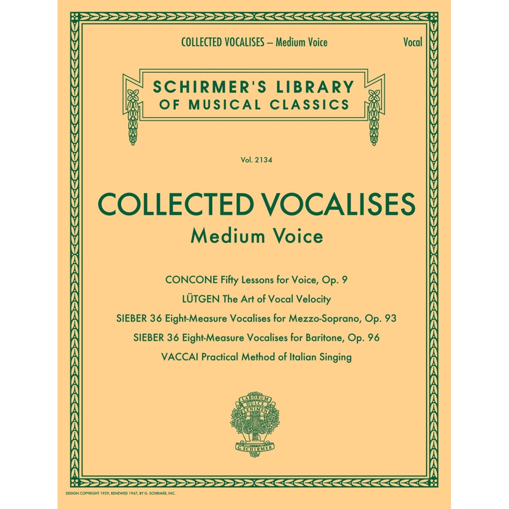 Collected Vocalises: Medium Voice