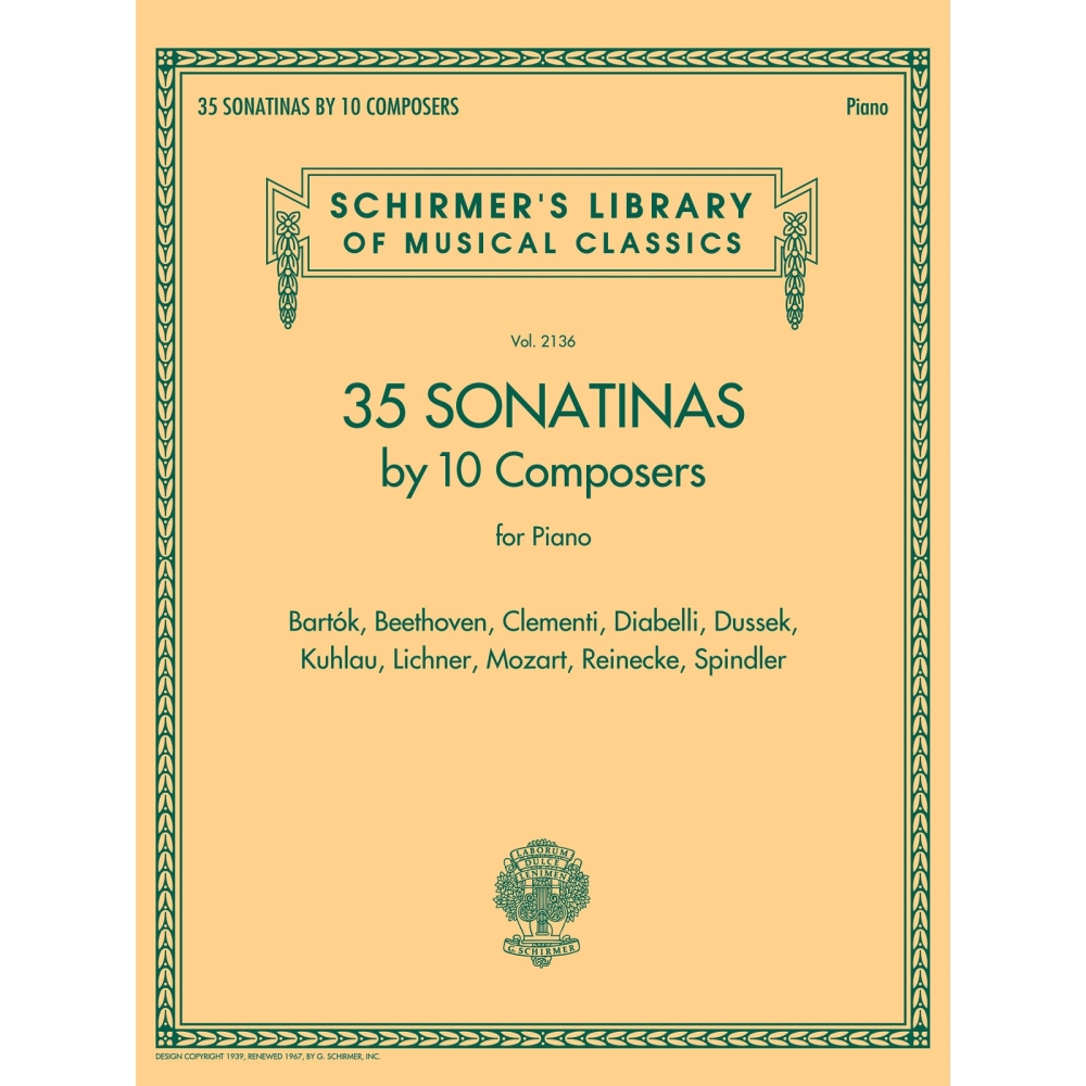 35 Sonatinas by 10 Composers for Piano