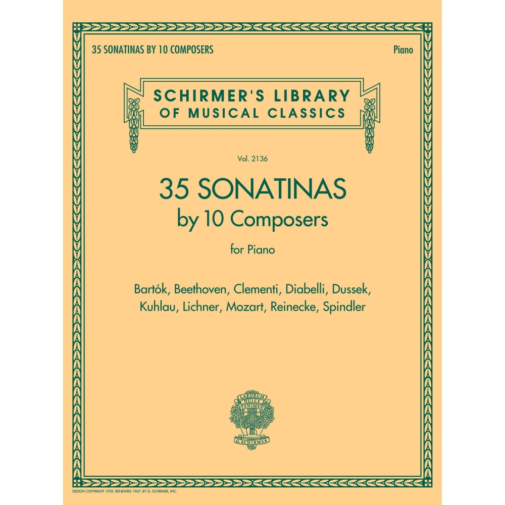 35 Sonatinas By 10 Composers For Piano -