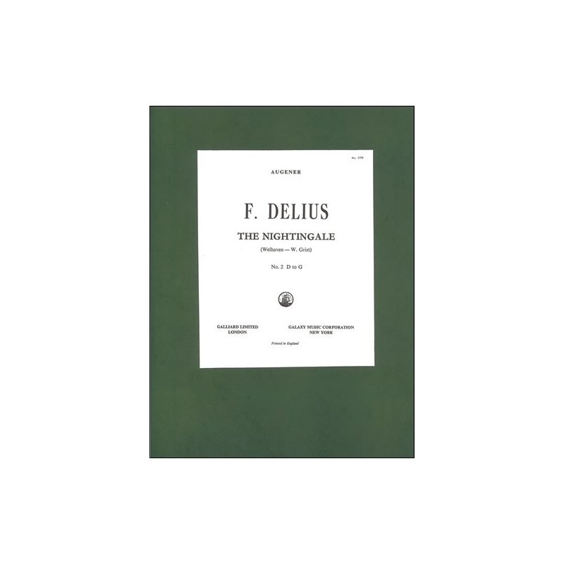 Delius, Frederick - The Nightingale ('Sing! Sing!') (D - G)