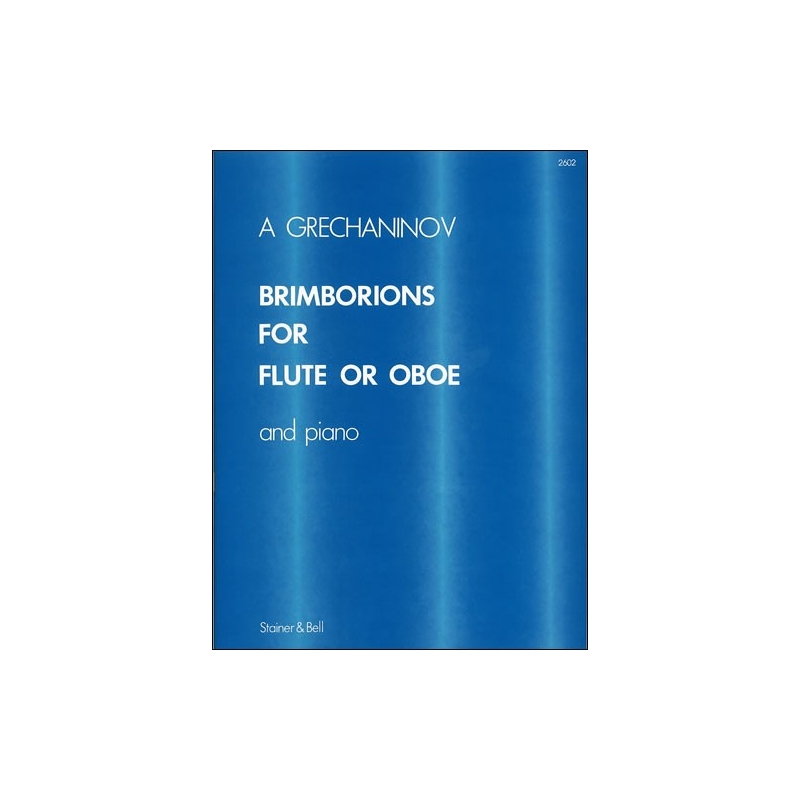 Grechaninoff, Alexander - Brimborions for Flute and Piano