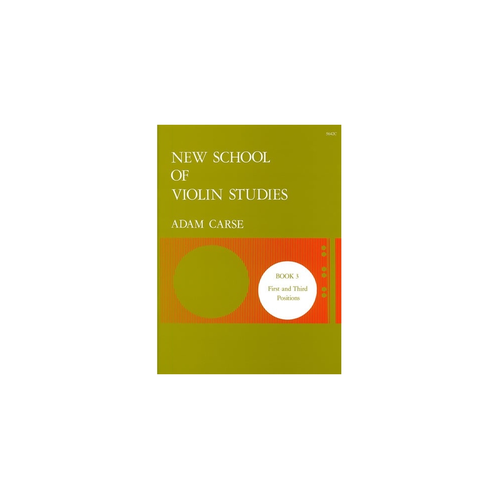 Carse, Adam - New School of Violin Studies. Book 3