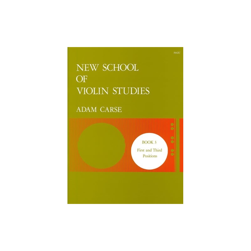 Carse, Adam - New School of Violin Studies. Book 3