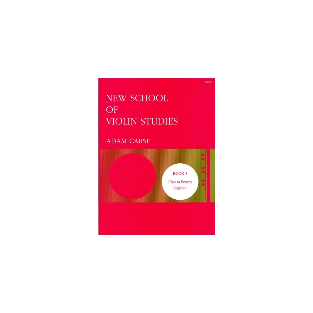 Carse, Adam - New School of Violin Studies. Book 5